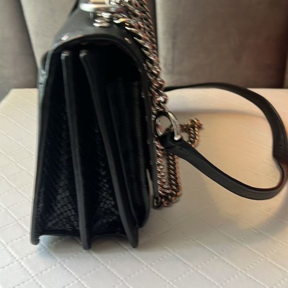 Coach KLARE Black Crossbody Bag with Silver Chain - Picture 6 of 11